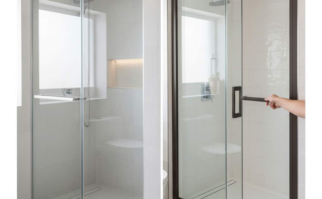 sliding shower door